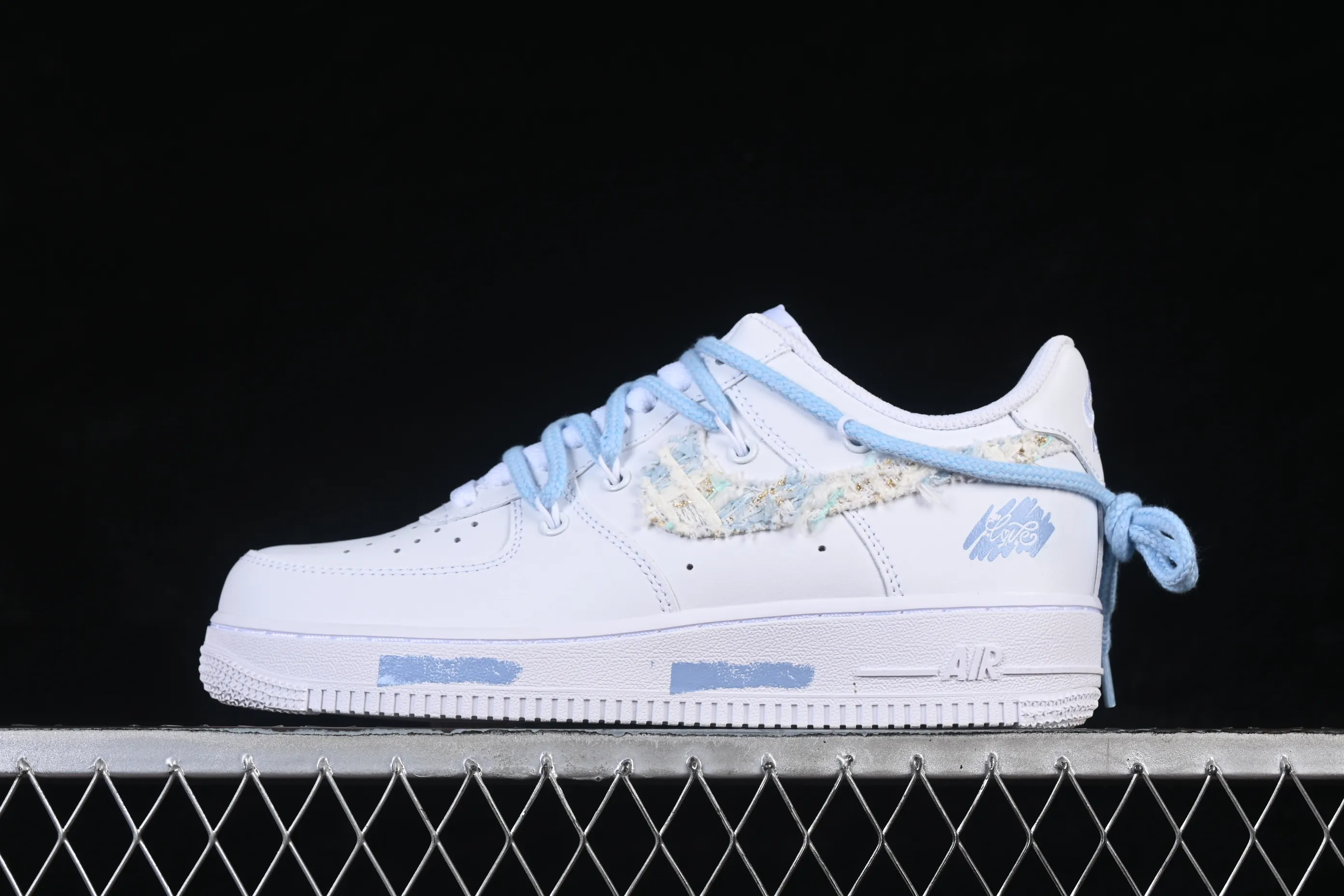 All categories Nk Air Force 1 Air Force series Nk Air Force 1 Low Air Force low-top Nike Air Force 1'07 Low milk blue weaving Air Force 1 low-top casual sneakers DC9999-223